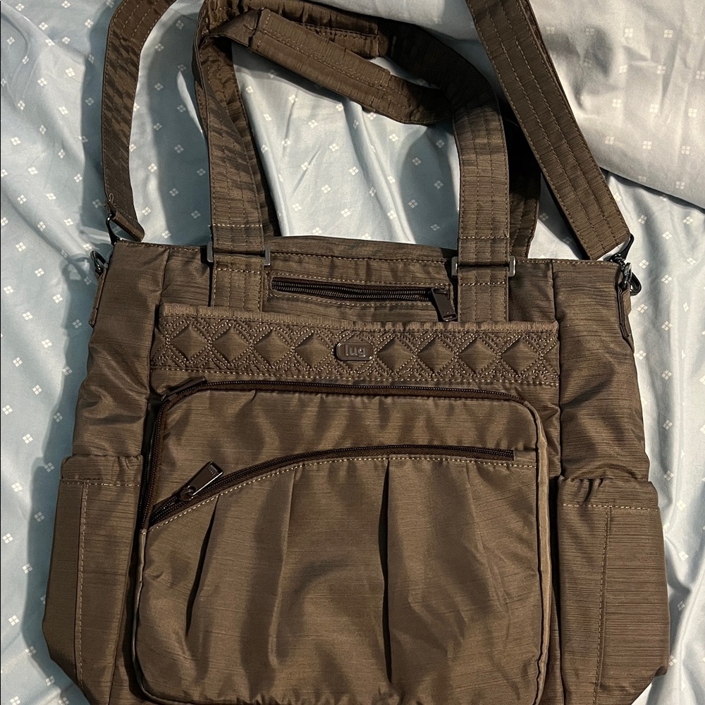 Lug Chocolate Quilted Tote Bag
